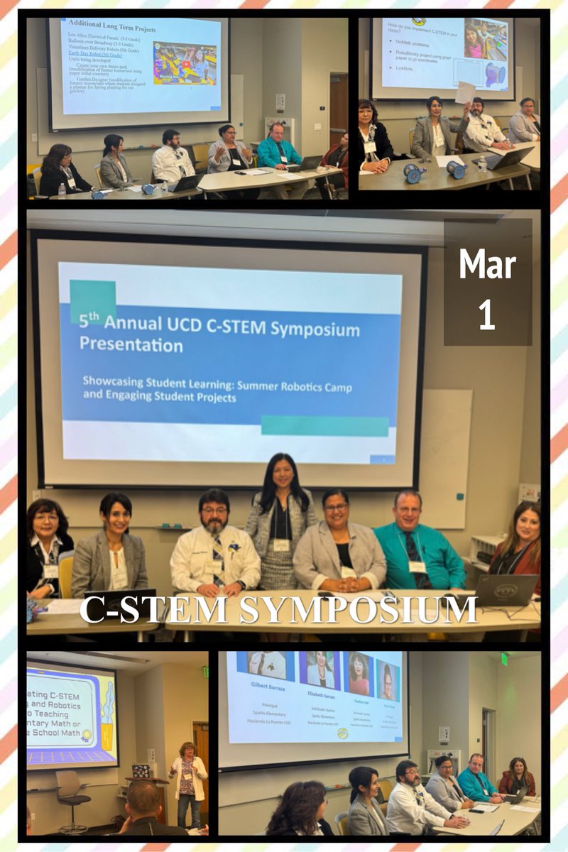 C-STEM @hlpusd educators at @ucdcstem symposium! @SuptJimenezHLP highlighted importance of equity and access for all. @DrMayraHelguera shared insights on inclusive learning strategies, including SWD; @GebFisher @fgfalcons @EaglesSparks @LosAltosEl on summer camp & projects.