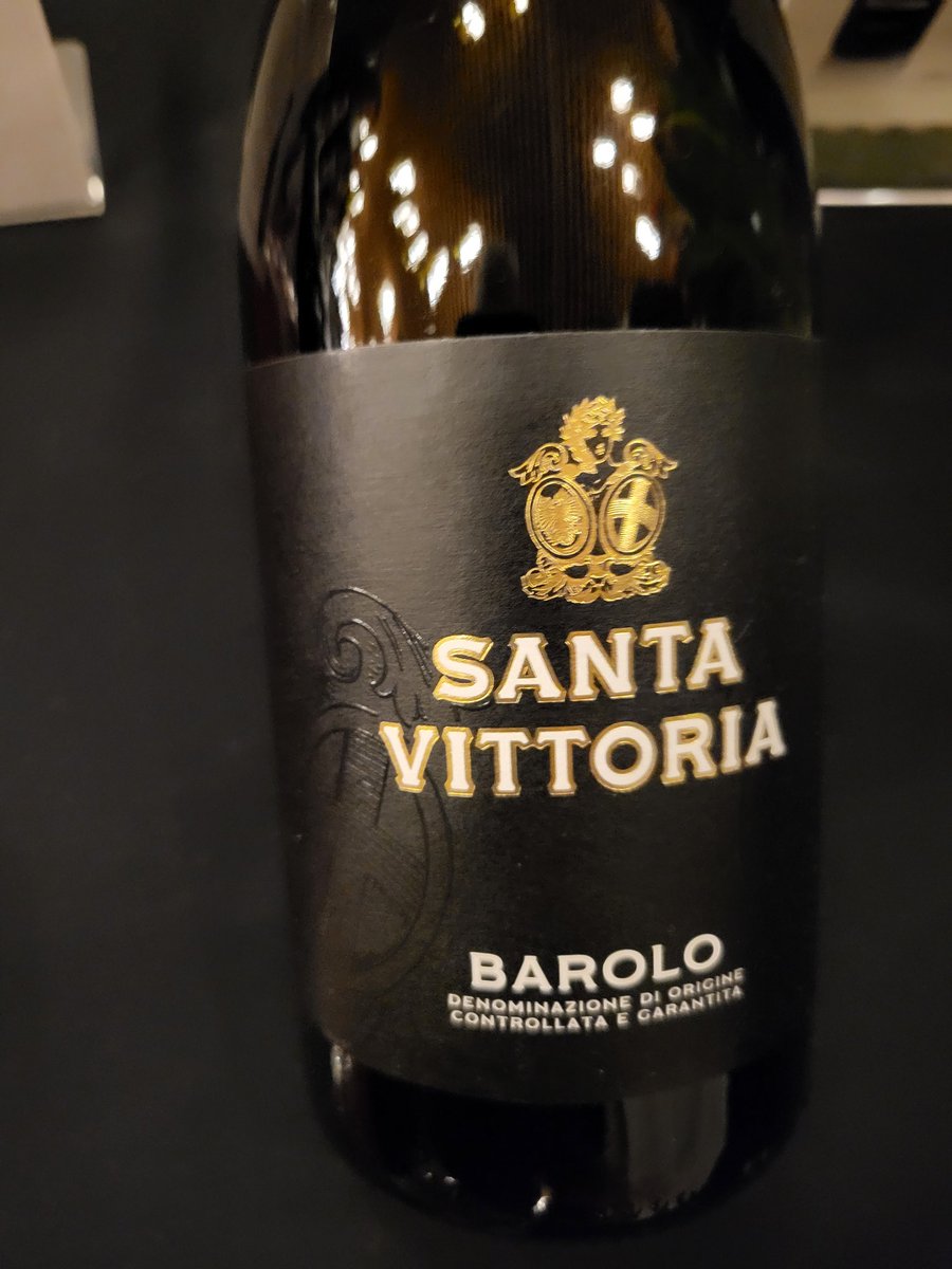 Santa Vittoria with ' 18 Barbaresco and Barolo! Both tight, tannic, need 5 + years.