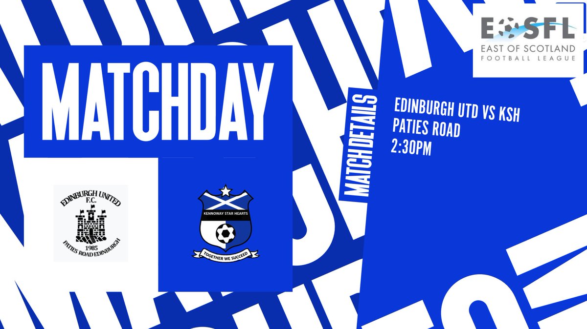 KSHJFC13's tweet photo. GAME DAY 

🆚️ @edinburghunited 
🏟 Paties Road
🏆 League Cup
🕝 2:30pm KO
🎟 £7/£4
📸 Match Pics
🎥 KSHTV

#KSH #KTID https://t.co/jKYOd1TUaZ