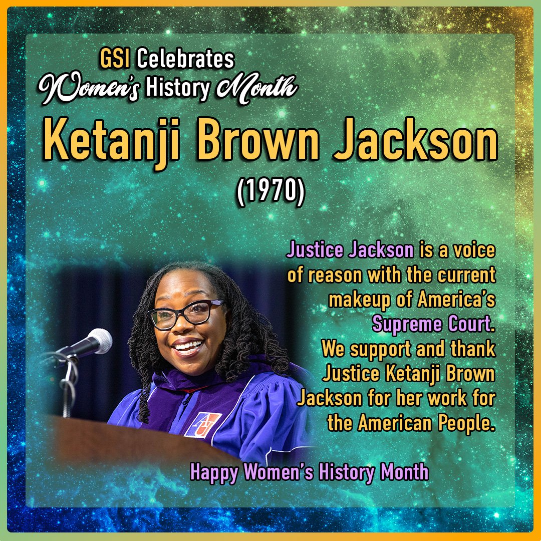 Celebrating the third day of #WomensHistoryMonth with Justice Ketanji Brown Jackson en.wikipedia.org/wiki/Ketanji_B…