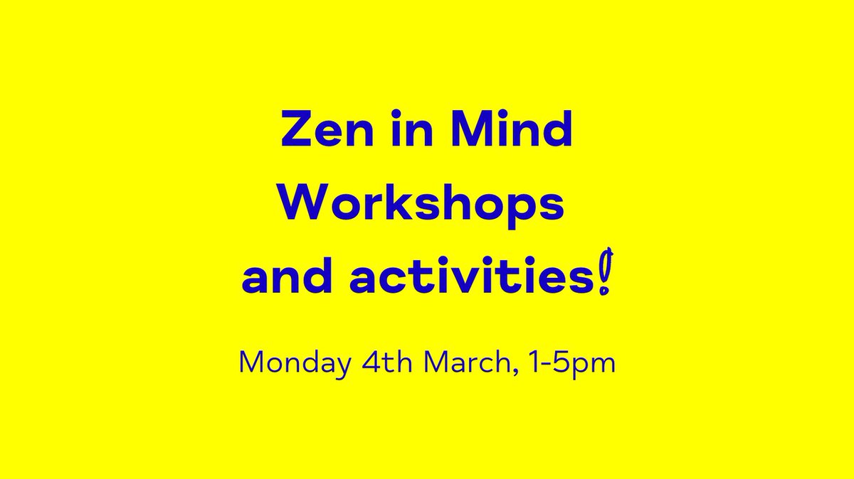 We are excited to be partnering with @TheZenCommunity and @CastelnauCentre to bring you a day of free Zen in Mind workshops and activities! When: 4th March, 1-5pm Where: Castelnau Community Centre, 7 Slingfleet Road, SW13 9AQ All welcome! Find out more: tinyurl.com/ejp76yzf