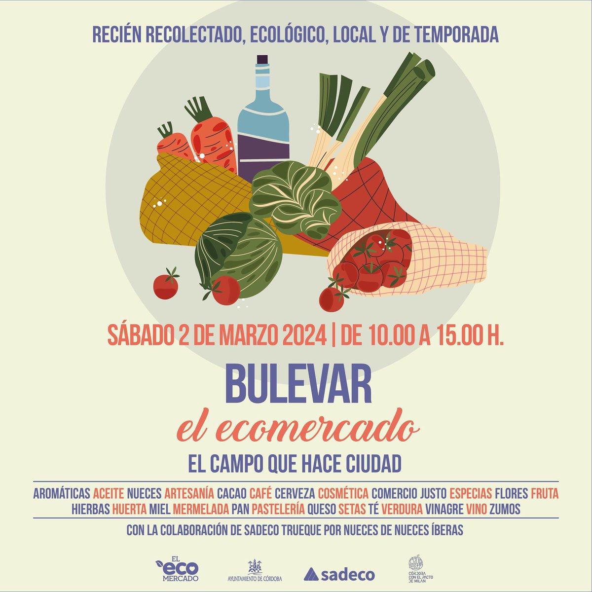 El ecomercado (@elecomercado) on Twitter photo Buenos días
Hoy toca #ecomercado
Desayunad tranquilos
No olvidéis la bolsa o carrito y venid a vernos 
Por una alimentación sostenible Buenos días
Hoy toca #ecomercado
Desayunad tranquilos
No olvidéis la bolsa o carrito y venid a vernos 
Por una alimentación sostenible