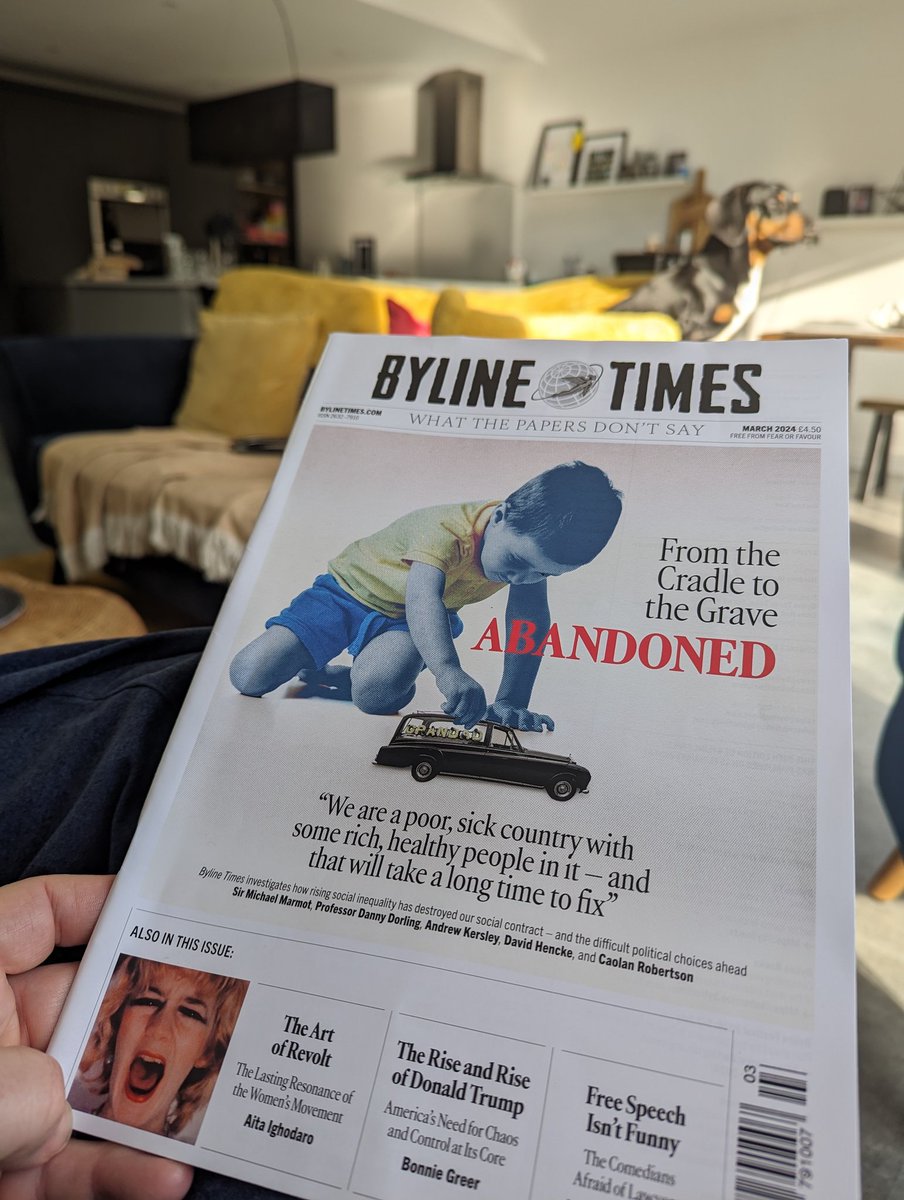 Nothing nicer than a relaxing Saturday morning & reading the @BylineTimes