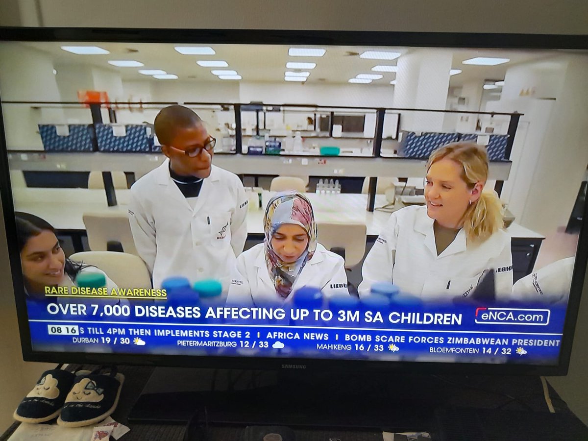 For #RareDiseaseDay2024 
#RareDiseases featured on @eNCA - 2 #RareWarriors  & their parents were interviewed.
Highlighting our Africa/Europe Cluster of Research Excellence #GenomicsForHealthInAfrica 
More #access #equity #genomics 

@guildeu @ARUA_News @SUhealthsci @SuMBHG