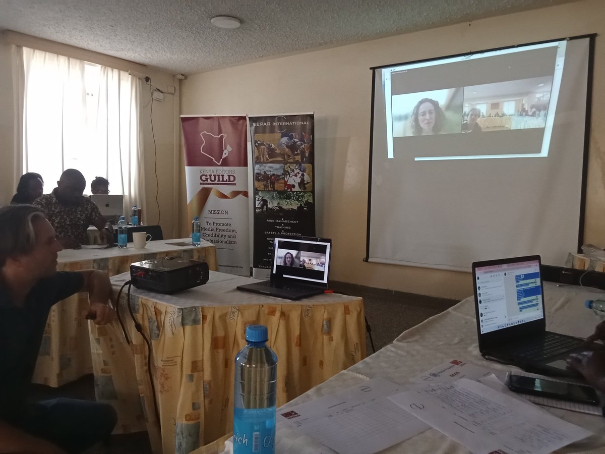 Communication between journalists and editors is critical when it comes to safety issues..Elisabet Cantenys. @ACOSalliance @KenyaEditors @SEPAR_Inter @Talkafrica @WANIFRA @WinnieKamau254