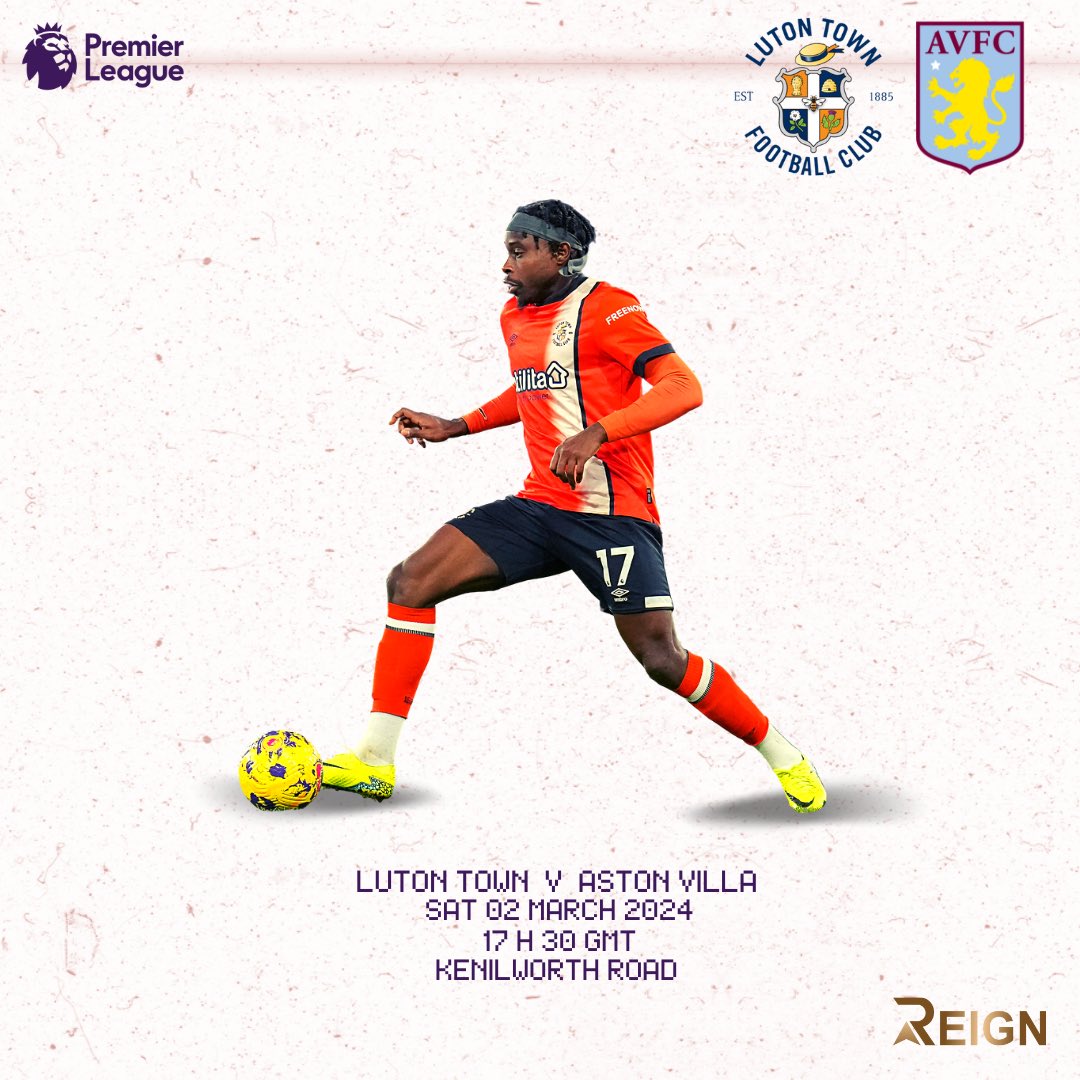 Match Day !! Back to @PremierLeague action Saturday night under the lights 🔈 #PRM #COYH #LUTAVL