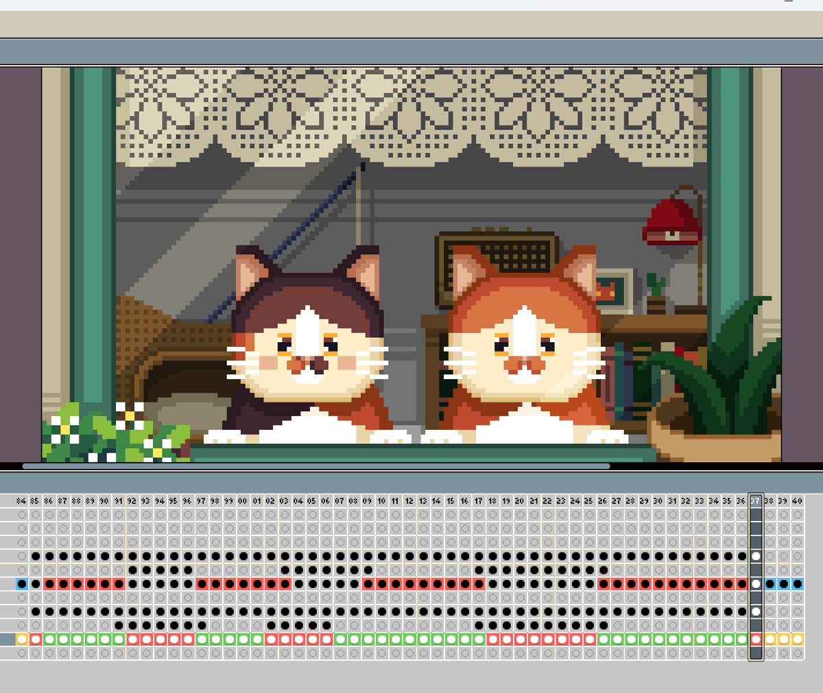 manytle's tweet photo. WIP : Animation is Finished and waiting for mixed music by @PWITHTHEONE ๐ต๐ต๐ต
See you on Cat Once A week Collection : @ourZORA on this Monday. ๐บโค๏ธ๐บ๐
#pixelart #cat #manytlepixel https://t.co/W9oBh4CKGd