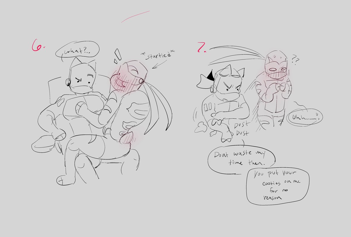 💜x💙))mini comic of 💙getting flustered 
#tcest