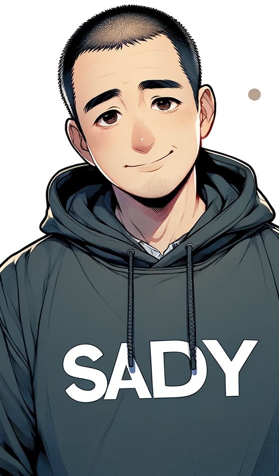 1boy male focus solo hood smile hoodie short hair  illustration images