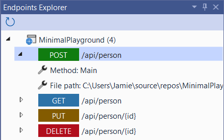 jamie_maguire1's tweet photo. This morning I learned that VS2022 has an Endpoint Explorer.

You can uses this to test your APIs without leaving the IDE. https://t.co/WfGGGMUv7b