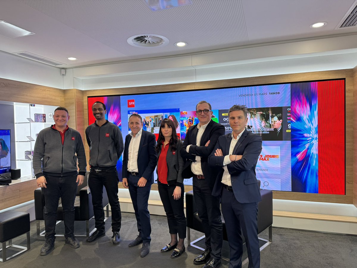 🙏 grand merci aux équipes des boutiques SFR de Thiais Belle Epine, Paris Général Leclerc, La Défense, Passy et Champs Élysées rencontrées au cours de ces 2 jours pour leur accueil et leur engagement au service de nos clients.