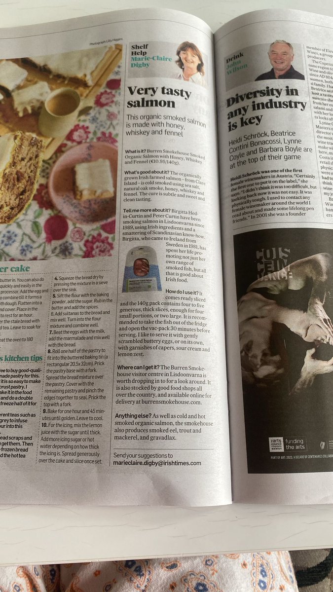 Thank you @mcdigby for a lovely write up in @IrishTimes this morning!