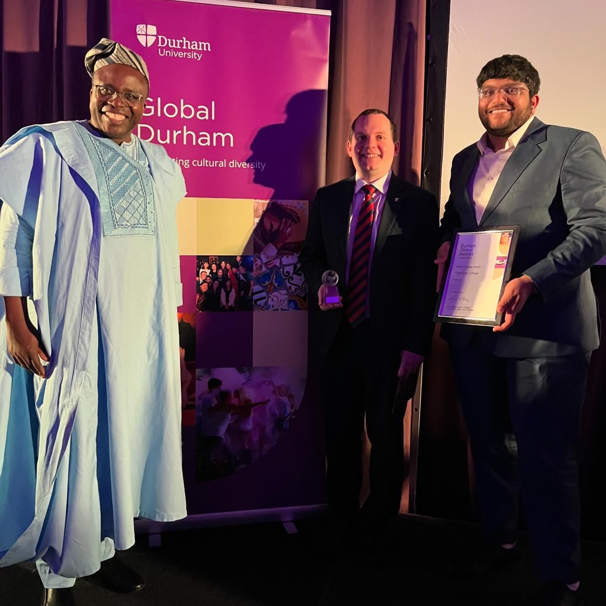 Trevelyan College won the Global College Award at yesterday’s @durham_uni Global Awards! Thank you to our students, staff, alumni, and SCR members for your many contributions to our global community #TrevelyanCollege #explore #global #community #DUGlobalWeek #celebrate