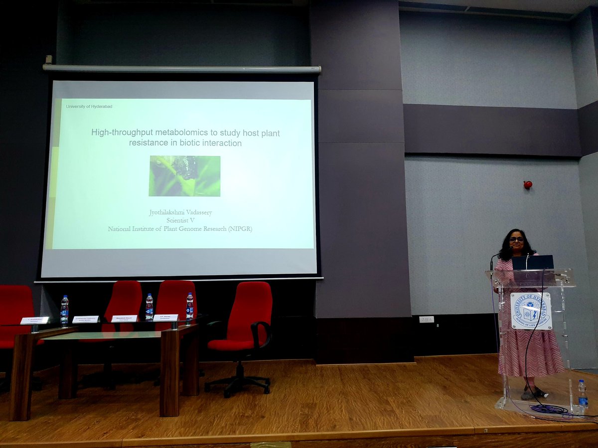 Concluding the "Ist National workshop on Plant Metabolomics: from sample preparation to data analysis" by a special address by Prof. RP Sharma, Chief Guest address by Dr. <a href="/dollymunshi/">Meenakshi Munshi</a> and valedictory lecture by <a href="/JyothiVadassery/">Jyothi Vadassery</a>, <a href="/NIPGRsocial/">BRIC-NIPGR</a>

<a href="/HydUniv/">Univ of Hyderabad</a> <a href="/slsuohyd/">School of Life Sciences, University of Hyderabad</a> <a href="/RTGR_Hyderabad/">Rameshwar Sharma</a>