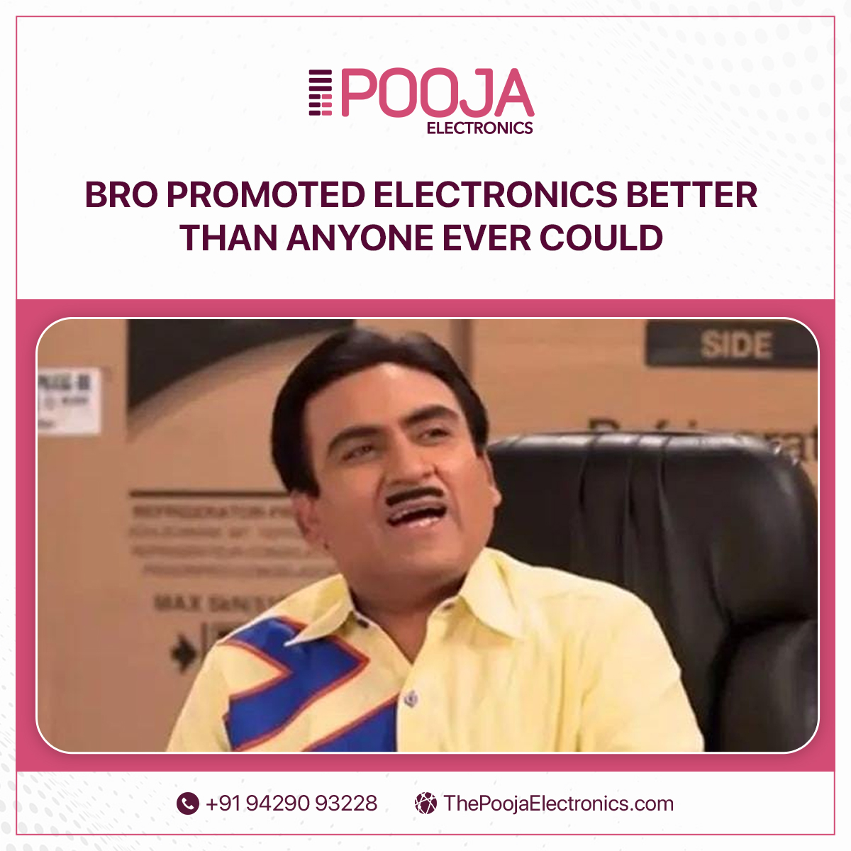 At Pooja Electronics, we believe in quality, service, and customer satisfaction. That’s we offer a wide range of premium electronic accessories for your home, office, or any facility.
.
.
#poojaelectronics #electronics #customersetisfection #CableUpgrade #cablesolutions