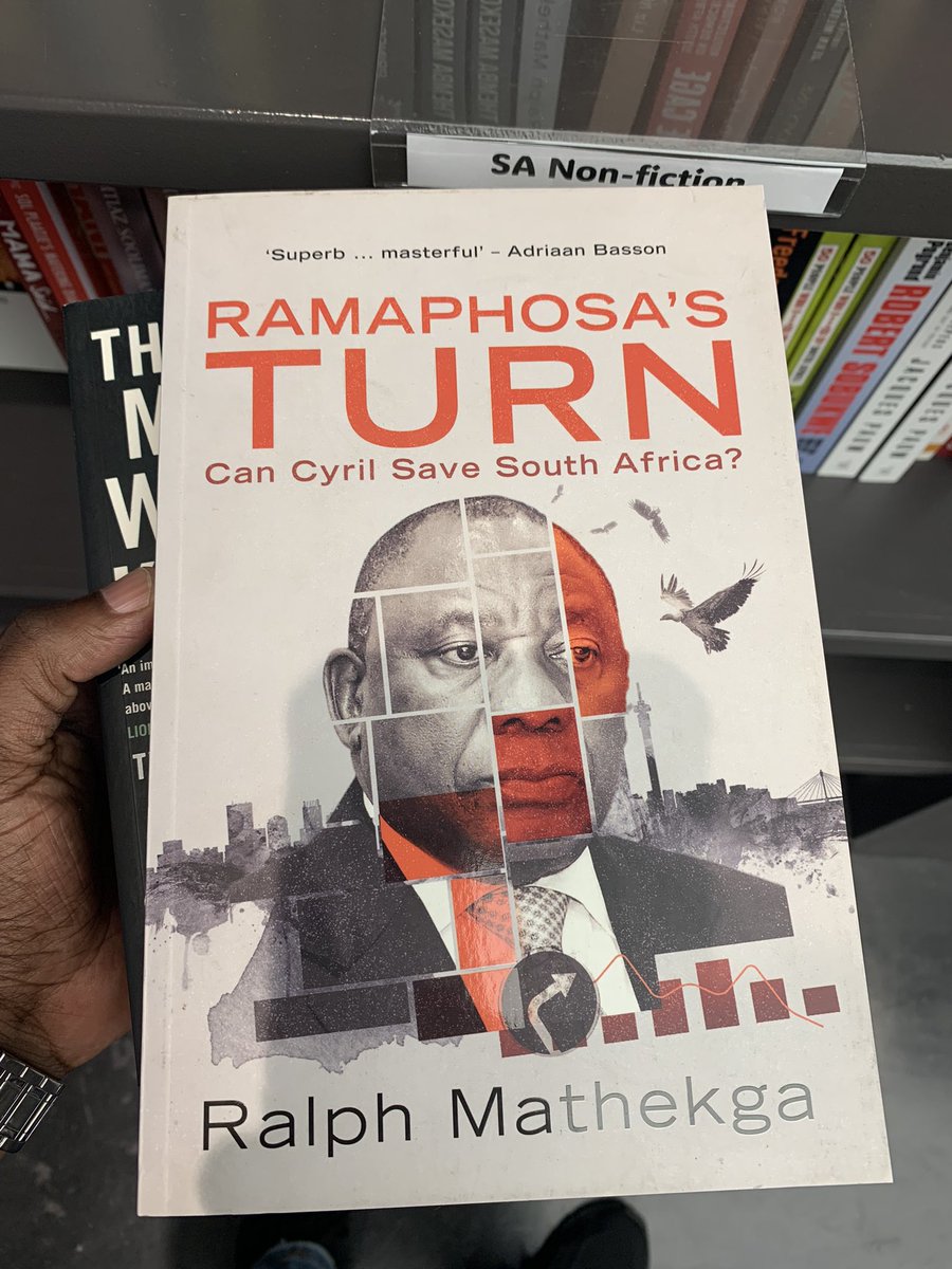 I’m bookshopping in Cape Town and I bump into this book by political analyst Dr. Ralph Mathekga, published in 2018. I wonder what Ralph thinks of this book now, as Ramaphosa’s first term comes to an end.