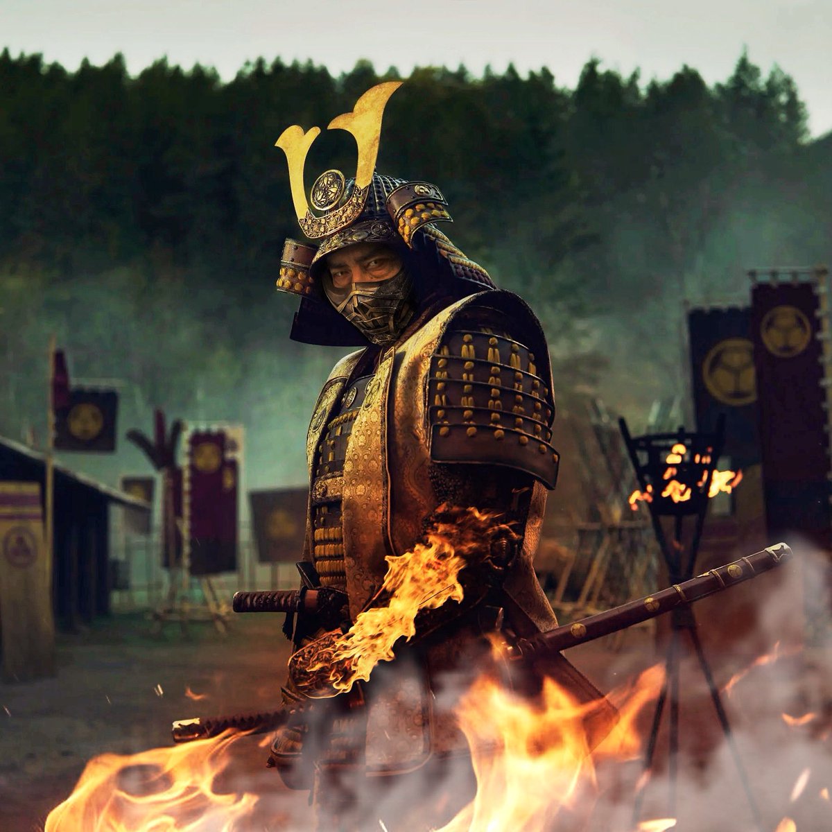 Shogun Scorpion 🦂⛓️🔥💀 @MKMovie @MortalKombat @shogunfx #MortalKombat #MortalKombatMovie #MKMovie #MKKollective #Shogun #DisneyPlus #TVSeries #Scorpion #HiroyukiSanada #HanzoHasashi #YoshiiToranaga #fire #samurai #Japan #blood #fighting