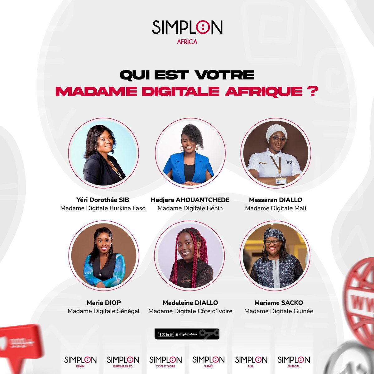 🇧🇯 Je suis tellement heureuse et honorée de représenter le Bénin en tant que candidate à l'élection de "Madame Digitale Africa" !
Votez 👉🏽  lnkd.in/eweB6EgV

#competition #digital