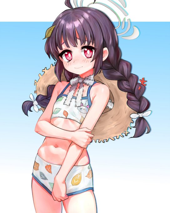 3月入っての1枚目はどうしても一度描きたかったブルアカの霞沢ミユちゃん(水着)を描きましたミユちゃんいいよね… 