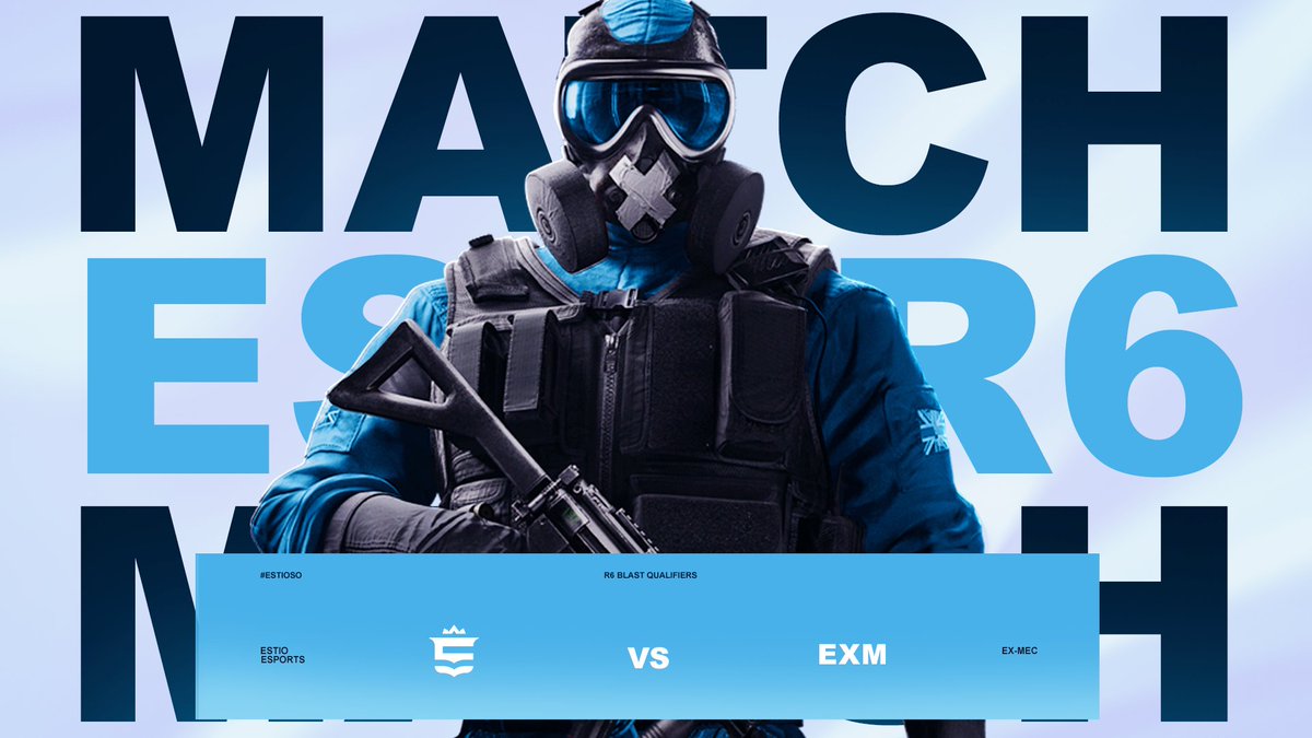 EstioESC's tweet photo. MATCHDAY  ‼️

Next game! Our R6 team will be playing against #ExMec

Blast Qualifiers 

[ Not streamed ] 

#ESTIOESPORTS #ESTIOSO https://t.co/b3YRX7qS5R