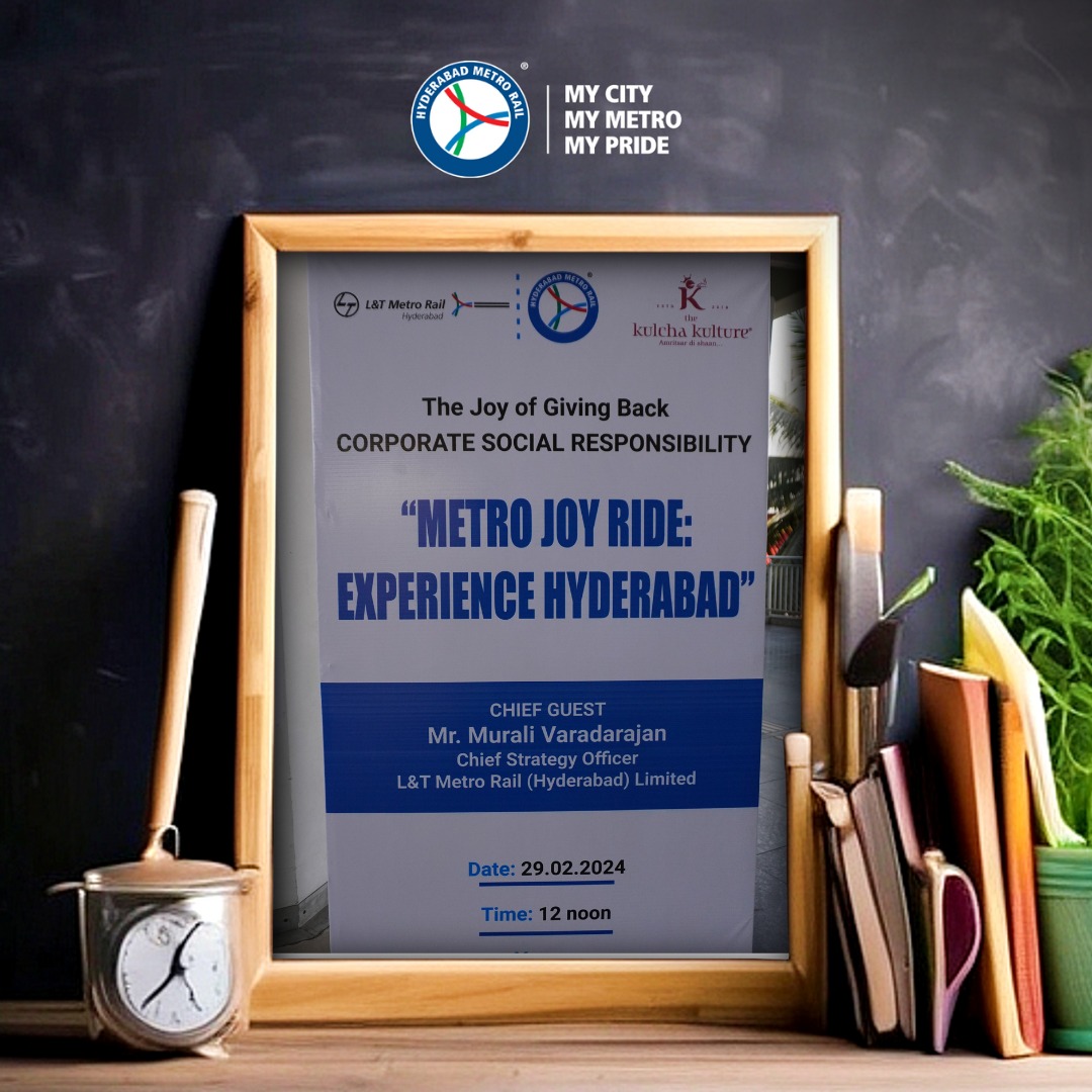 ltmhyd's tweet photo. Capturing the joy of student exploration on Hyderabad Metro's Joy Ride. From Musheerabad Metro Station to MGBS Metro Stations, it's all about fun and discovery on the metro.
#MetroJoyRide #ExperienceHyderabad #MetroEvent #MGBSMetroStation #MusheeradabadMetroStation #ManaMetroManaSafety #ManaMetroManaPride #HyderabadMetroRide #MyCityMyMetroMyPride #MetroRail