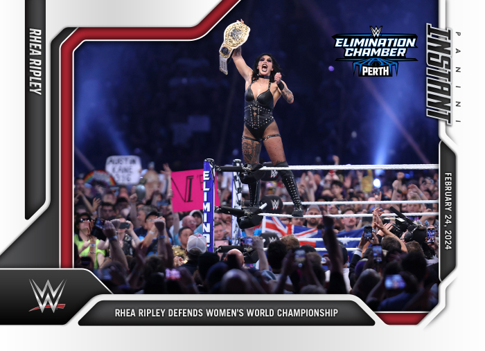 Cards #52 - 56 for WWE @PaniniAmerica Instant from Elimination Chamber are now on sale. #WWE #PaniniInstant #WWEEliminationChamber #WrestlingCards #WrestlingTradingCards
