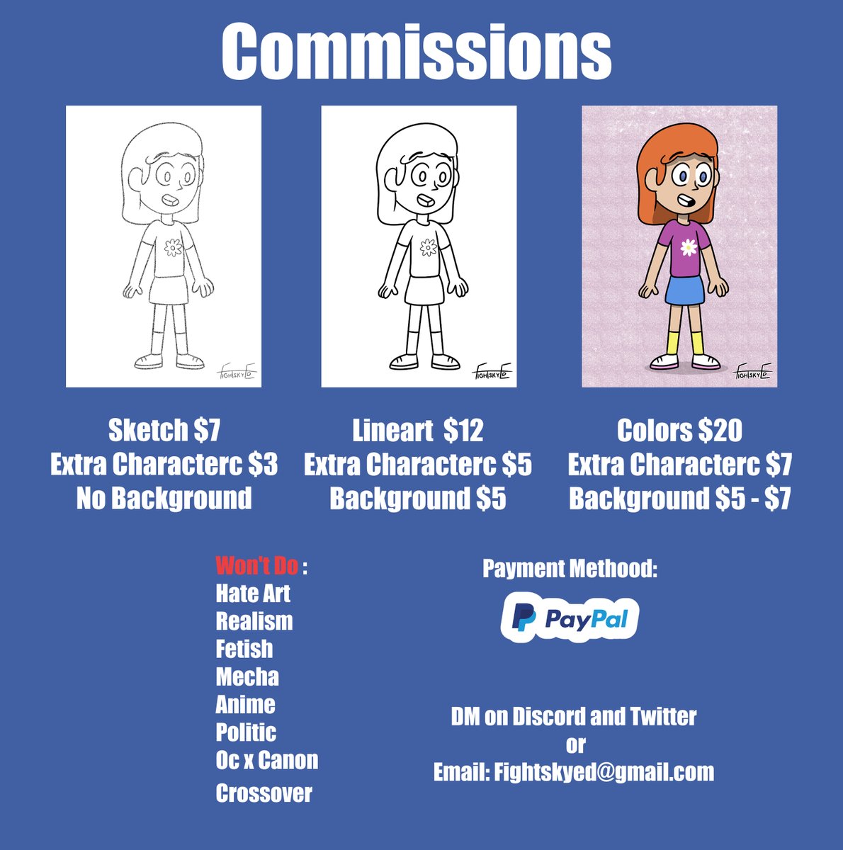 The Commissions are now open