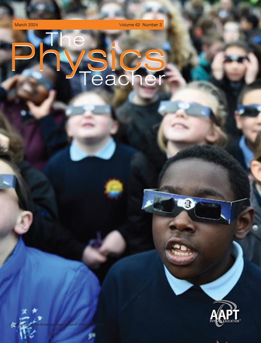 The cover of this month’s issue of TPT features young scientists examining a recent solar eclipse; on April 8, 2024, much of the central US will experience a total eclipse. ow.ly/1tPs50QKeqt #PhysicsTeachers #PhysicsEducation #TPT