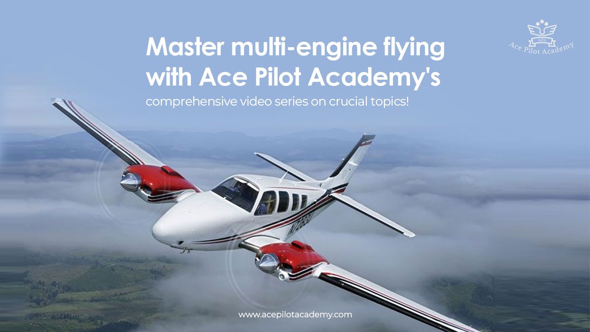 ✈️🎥Ready to conquer the skies? Dive into Ace Pilot Academy's #multiengine video series! From critical engine determination to turbochargers, we've got you covered. 🚀 Gain confidence, ace your exams, and soar high. For more detail contact us👇:
acepilotacademy.com/courses/multi-…