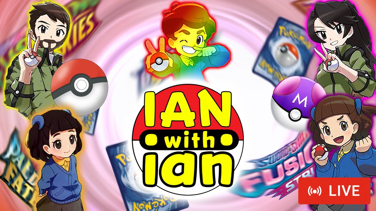 IanwithIan's tweet photo. Hey Withians! Join us this Saturday at 12pm PST for another awesome livestream! We'll be breaking into some Pokemon packs with family pack battles and of course... some GIVEAWAYS!! 
https://t.co/mvOirAJ69j https://t.co/WNIMTeBJ35