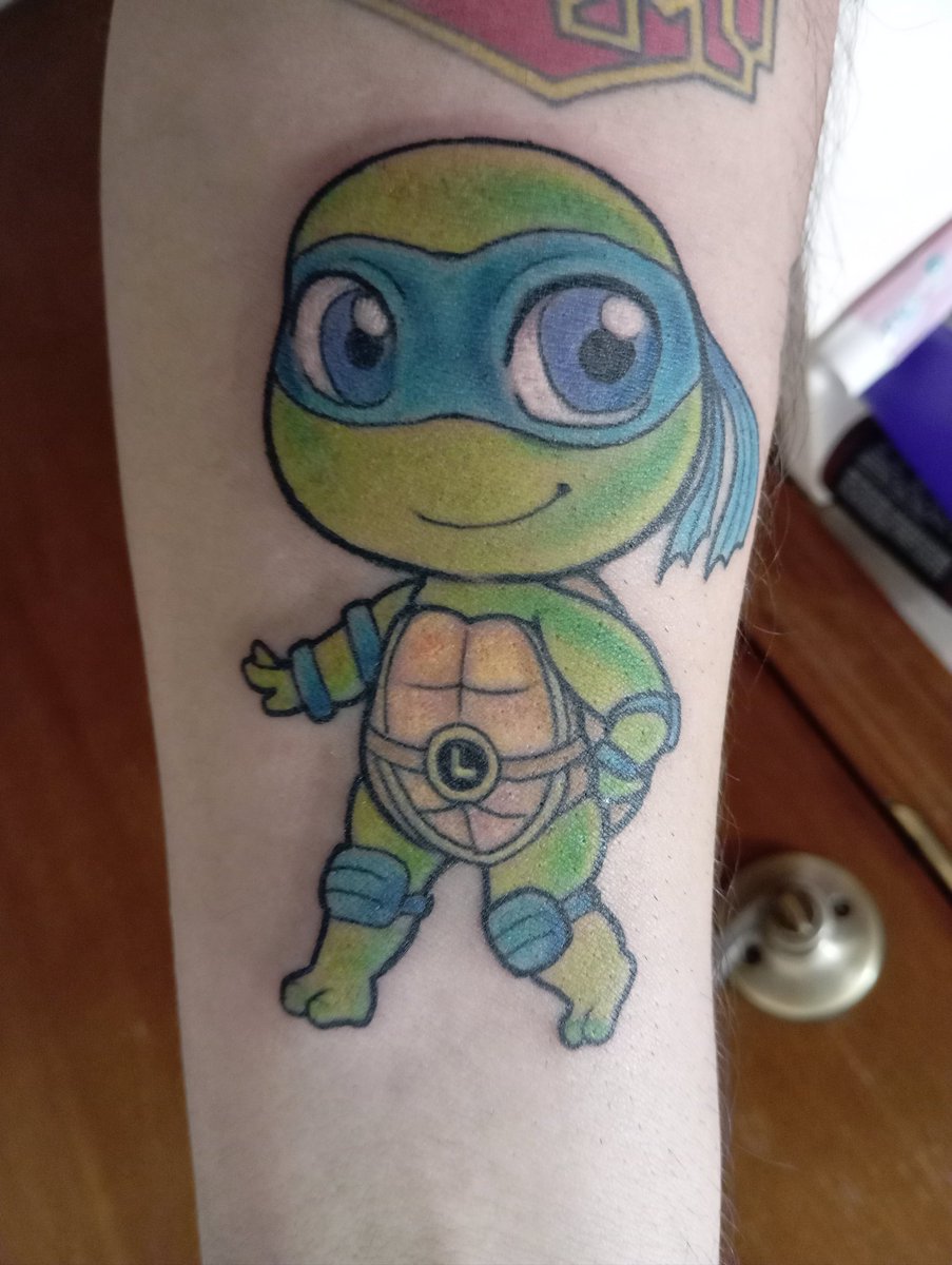 Leonardo leads 🐢🥷 #newtattoo #INK #TMNT #leonardo ql