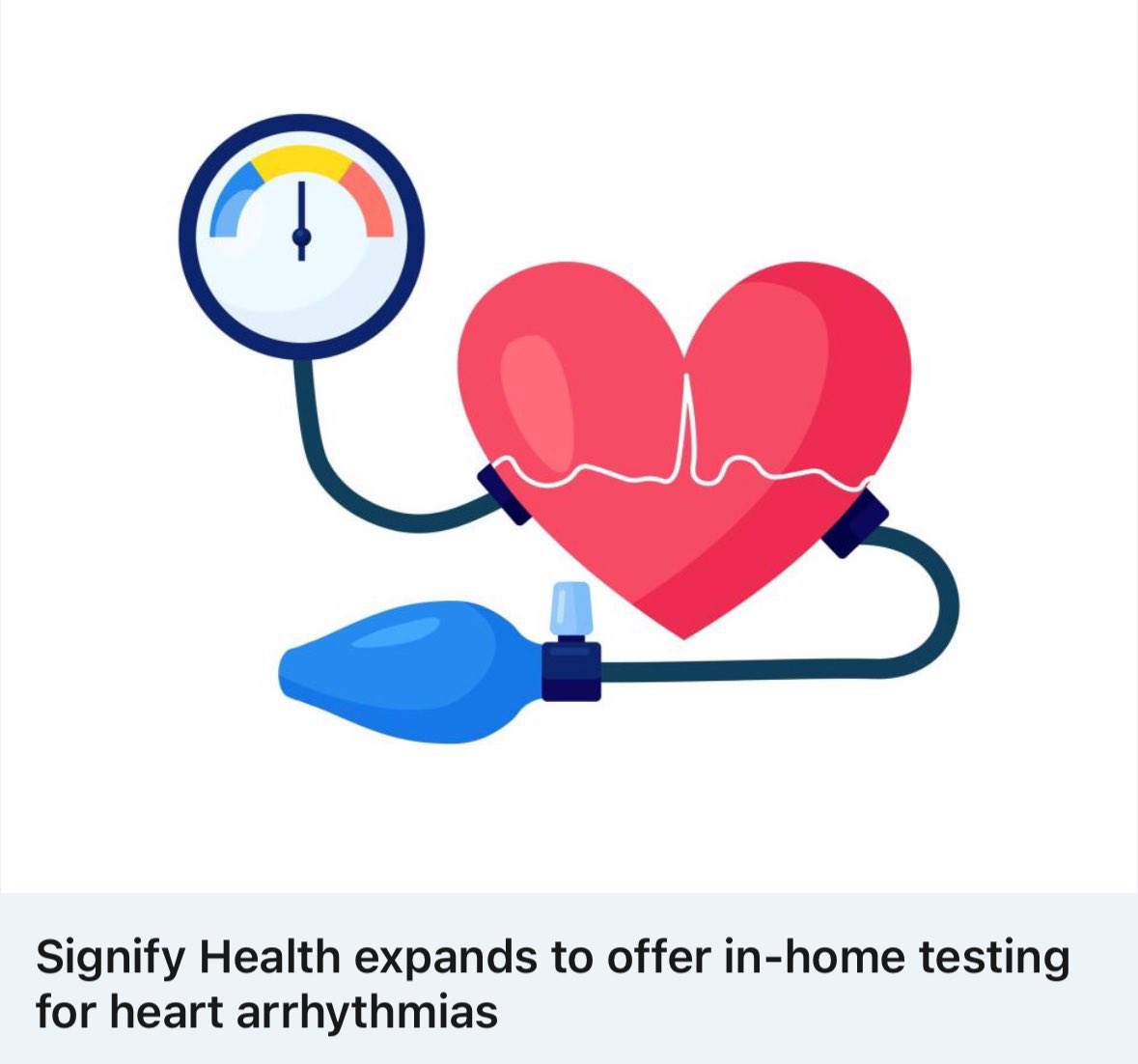 Absolutely incredible initiative! Bravo to <a href="/CVSHealth/">CVS Health</a> Health and Signify Health for understanding the importance early arrhythmia detection has in reducing cardiovascular risk for their patients. #Epeeps #PreventativeMedicine 

cvshealth.com/news/heart-hea…