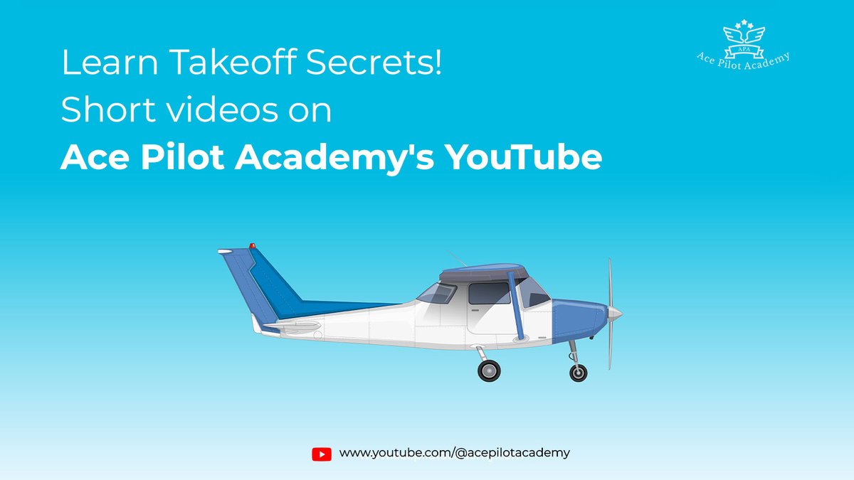 Find out how takeoff works with Ace Pilot Academy's short videos. 🛫 Quick, easy lessons to save time and boost your aviation know-how. 🚀.
Check our @YouTube channel: 
youtube.com/shorts/PFUU1uI…
.
#acepilotacademy #sky #fly #learn #pilot #aviator #airport #flight #aviation #avgeek