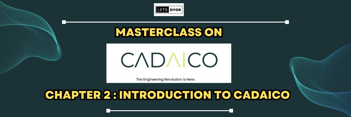 The existing CAD industry still has designers that do the work manually &amp; <a href="/Cadaico/">CADAICO</a> aims to solve this

With <a href="/Cadaico/">CADAICO</a> The production costs come down by 30% in the equipment costs

In Chapter 2 of the masterclass ,let's have an Overview on what the project is all about &amp; what it