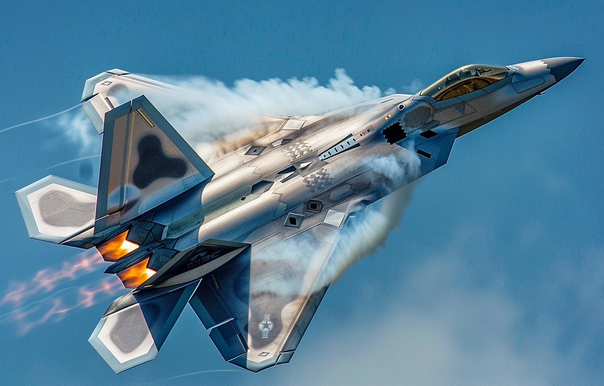 Stealth fighter F-22 Raptor #midjourneyV6 #PromptShare #AIArtwork #AIart #midjourneyartwork #f22raptor detailed prompt 👉ALT
