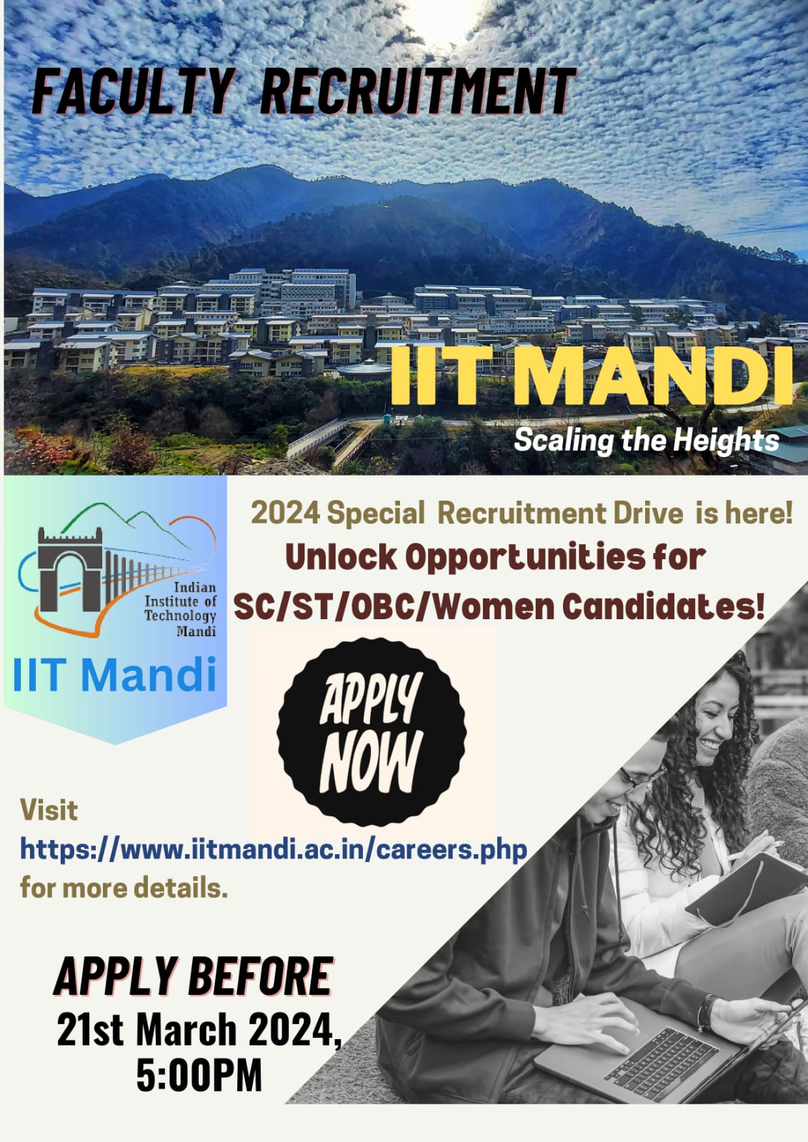 IIT Mandi в X: „IIT Mandi invites applications for eligible 