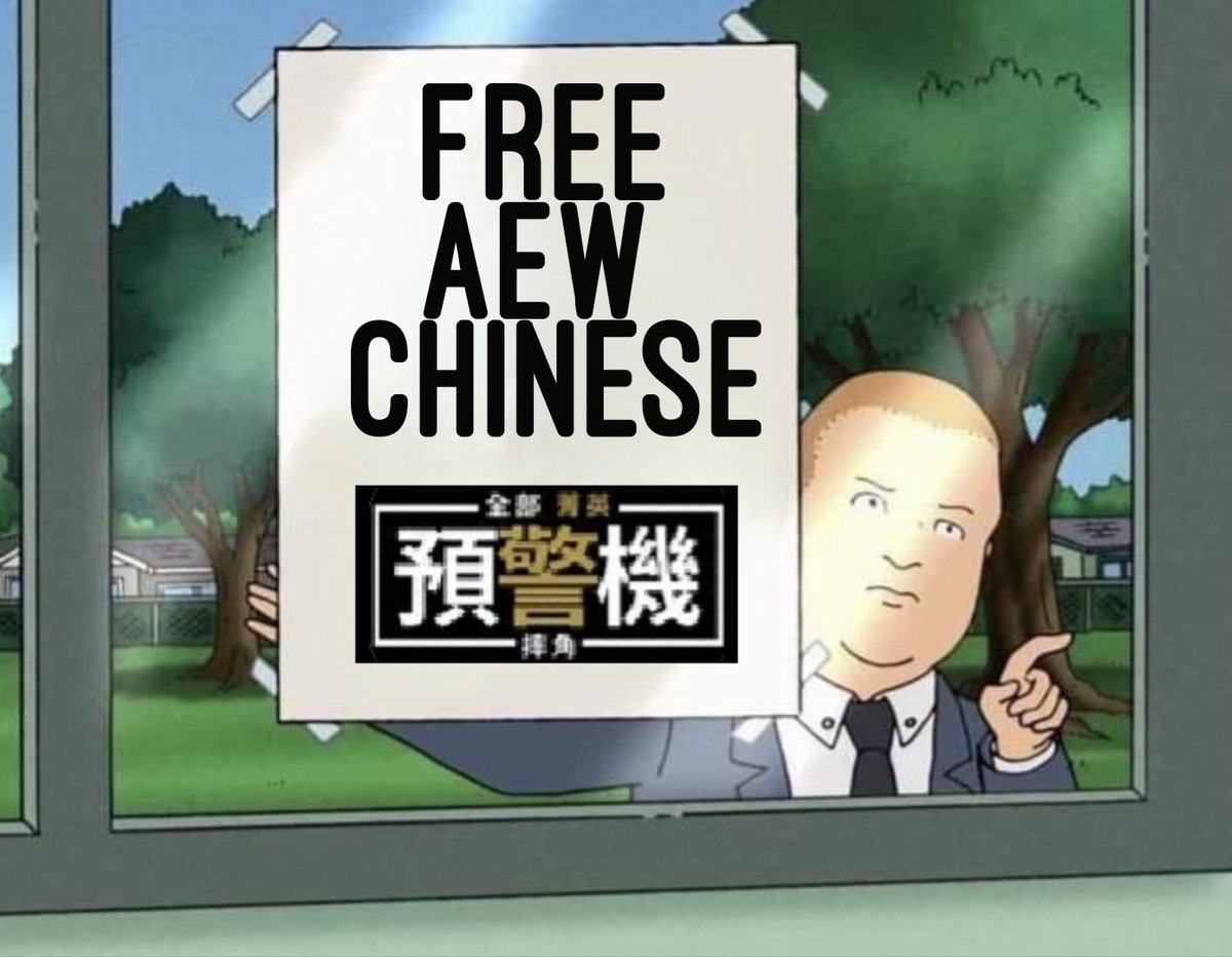 TimelessBobby's tweet photo. #FreeAEWChinese #tinycon https://t.co/6LI2KfNWVE