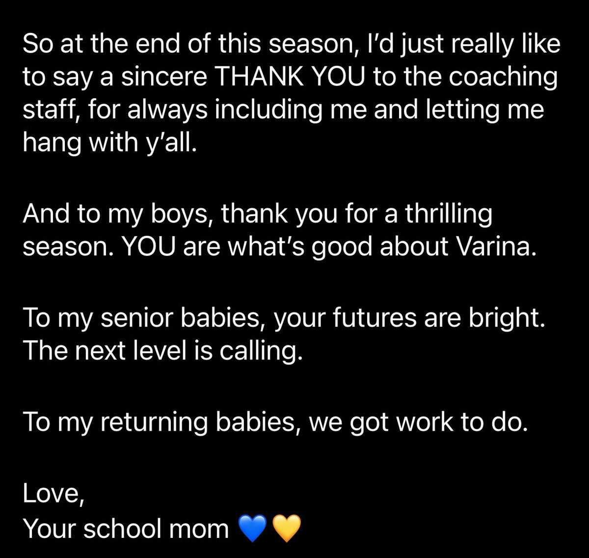 Since I don’t have all these characters on this app, here’s my letter to <a href="/BoysVarina/">Varina Blue Devil Basketball</a> 💙💛