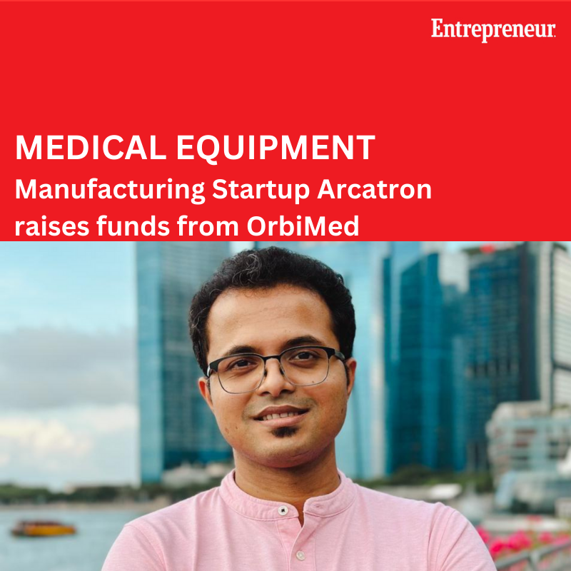 EntrepreneurAPJ's tweet photo. Medical Equipment Manufacturing Startup Arcatron Raises Funds from OrbiMed
To read more:- https://t.co/YmQO95nA7j

#MedicalEquipment #ManufacturingStartup #FundsRaised #Startup #MedicalDevices #DailyNews #DailyUpdates #Businessnews #TrendingNow #Entrepreneur #EntrepreneurIndia https://t.co/2v6DvTxzEq