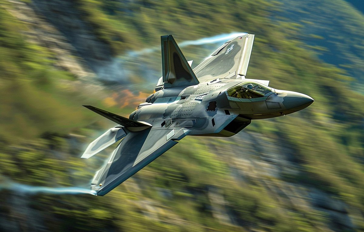 Stealth fighter F-22 Raptor #midjourneyV6 #PromptShare #AIArtwork #AIart #midjourneyartwork #f22raptor detailed prompt 👉ALT