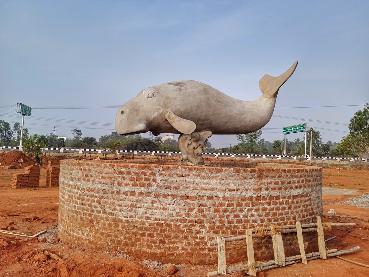 UpdatesTanjore's tweet photo. #ParkUpdate 🆕
Upcoming New Green Park in #Thanjavur with beautiful Dugong (கடல் பசு) statue in the centre of the Park !! 🦭⛲🪴
Status: 🚧🚜🏗️
📍near, Collectorate
Trichy - Thanjavur Highway
Pillaiyarpatti (P), #Thanjavur
#SaveDugong #MarineMammal
#Thanjavur #Parks 🦚 https://t.co/sTrRH0hwKj