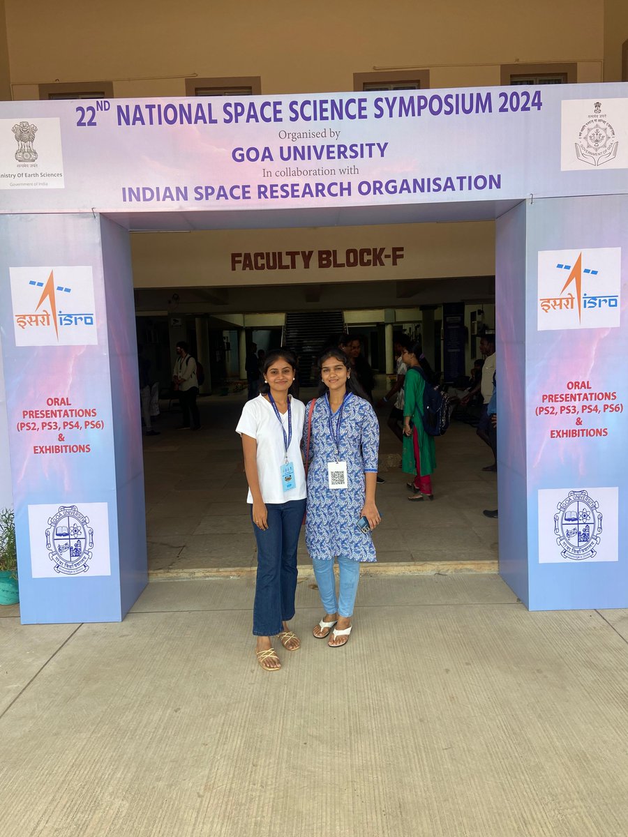 srm_easwari's tweet photo. Happy to inform that B.E., ECE Final year students Ms.N. Sowmiya and Ms.Smiriti Shree CS participated in
The 22nd National Space Science Symposium (NSSS 2024)
#Ideas4ViksitBharat
#SRMEaswari
#bestengineeringcollege
#SRMEaswariECE
#SECE
#ECEEVENTS
#isro
#NSSS2024
#placementevents https://t.co/5ryR137oKj