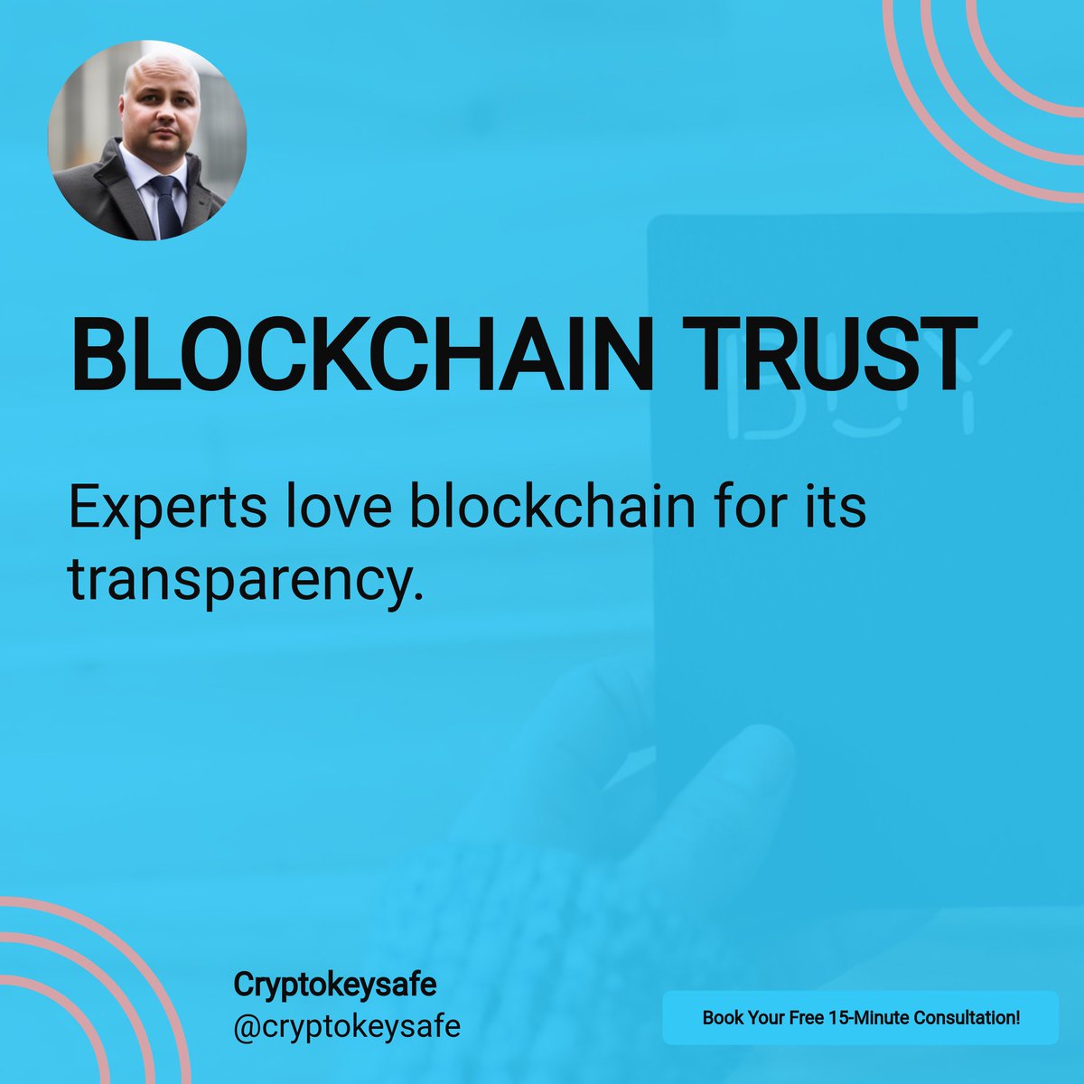 Transparency isn't just a buzzword; it's the backbone of blockchain trust. 🤝 Learn how it protects your crypto journey with us. Book Your Free 15-Minute Consultation! #BlockchainTransparency #CryptoSecurity #TrustInTech