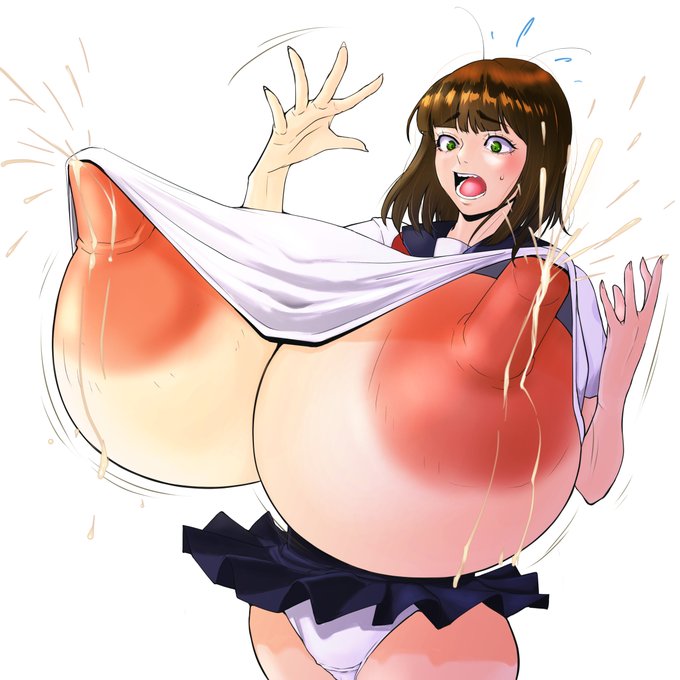 膨乳から突き出すツインタワー 