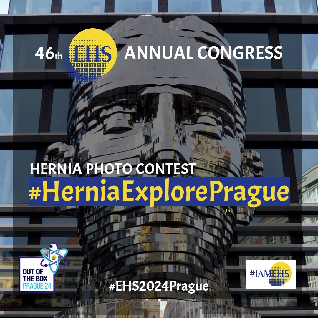 ✨ Join us at the prestigious 46th Annual EHS #HerniaCongress in beautiful Prague from May 29th to 31st, 2024! Connect, engage and explore with #HerniaFriends worldwide. 🔹Share your congress experiences on Instagram stories using #EHS2024Prague and tag @eurohernias for a chance