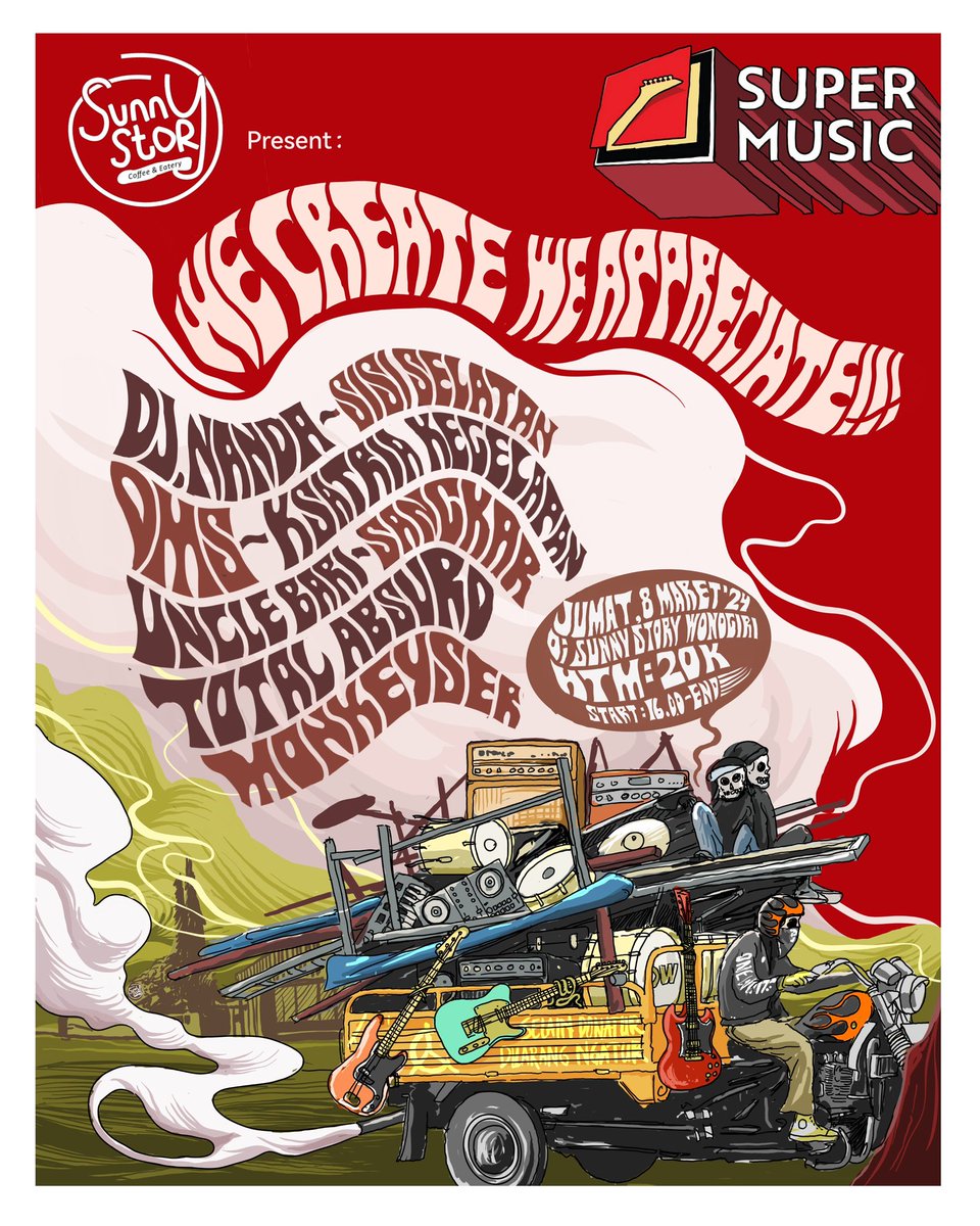 Jumat, 8 Maret 2024 di Sunny Story Wonogiri #gigs