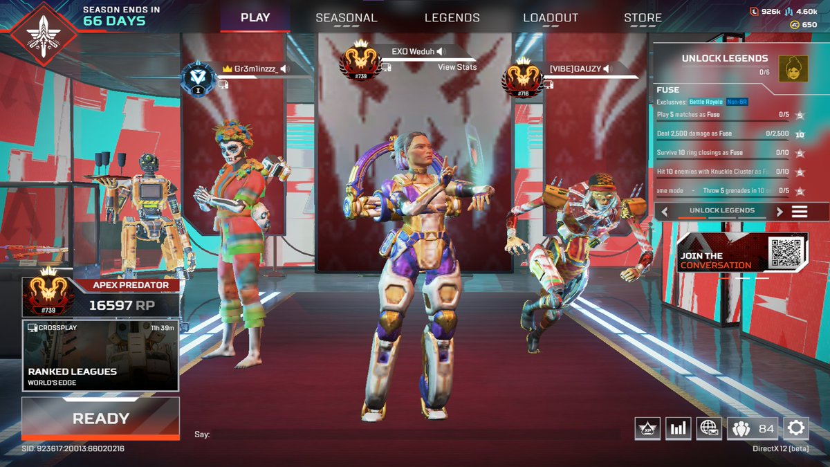 I have NEVER been Pred before now. I know a lot of ppl who are used to getting Pred almost every time but this is crazy for me 😂
#ApexLegends