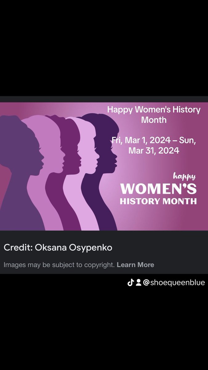 Happy Women's History Month

Fri, Mar 1, 2024 – Sun, Mar 31, 2024

Check out ShoeQueen Blue💙's video! #TikTok tiktok.com/t/ZTLeMJ8aP/