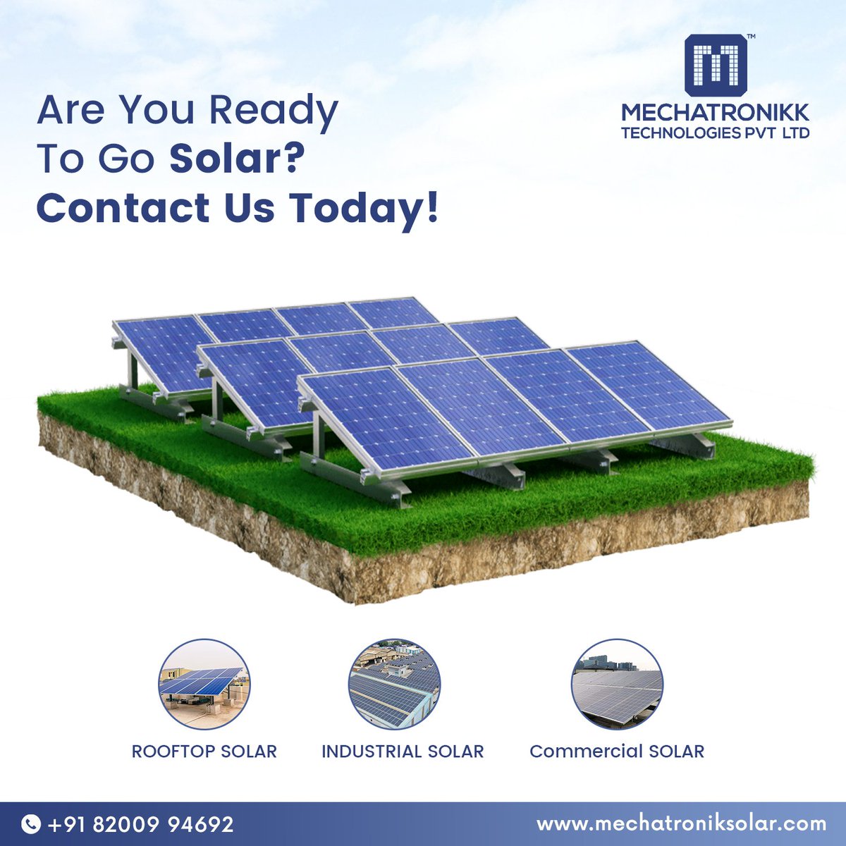 Are You Ready To Go Solar?
Join the renewable energy revolution and power your home with the sun!

Solar Inquiry Call:
📲 +91 82009 94692
📲 +91 81604 00549

#SolarPower #SustainableLiving #GoSolar #LowerBills #ElectricitySavings #mechatronikksolar #Ahmedabad #Gujarat
