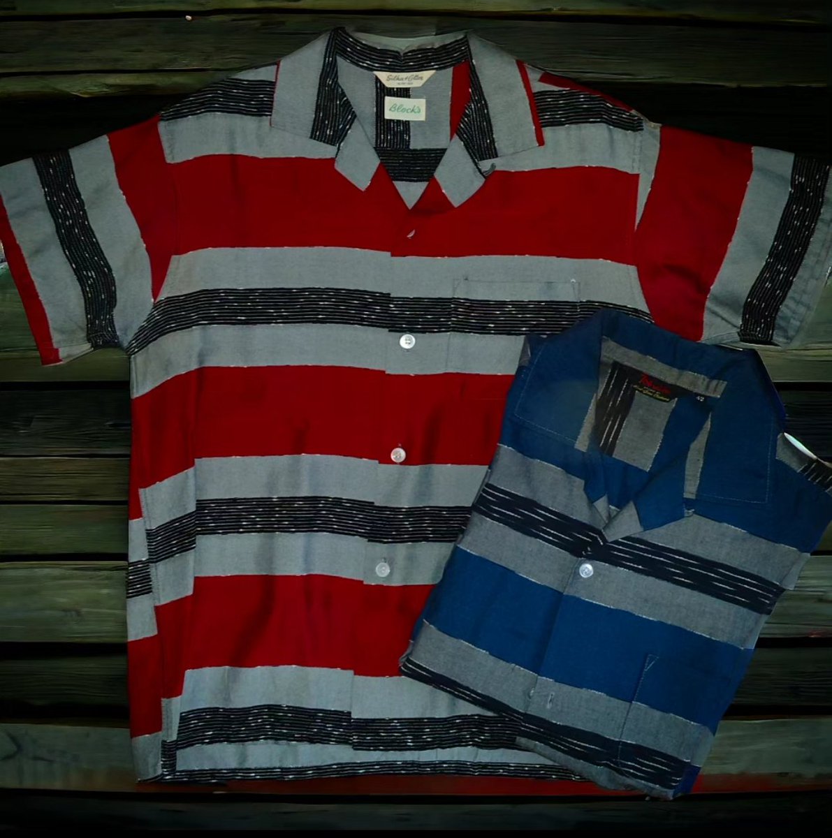 Vintage 1950's Border Shirt & 706 union J-Border Shirt!

#vintageclothing 
#50sstyleclothing 
#706union 
#elvispresley 
#jailhouserock 
#ヴィンテージ古着 
#オープンカラーシャツ 
#ボーダーシャツ 
#エルヴィスプレスリー